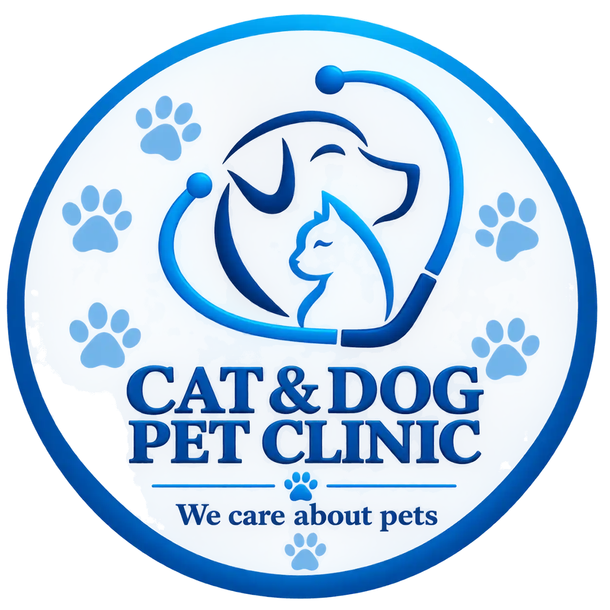 Cat & Dog Pet Clinic Logo